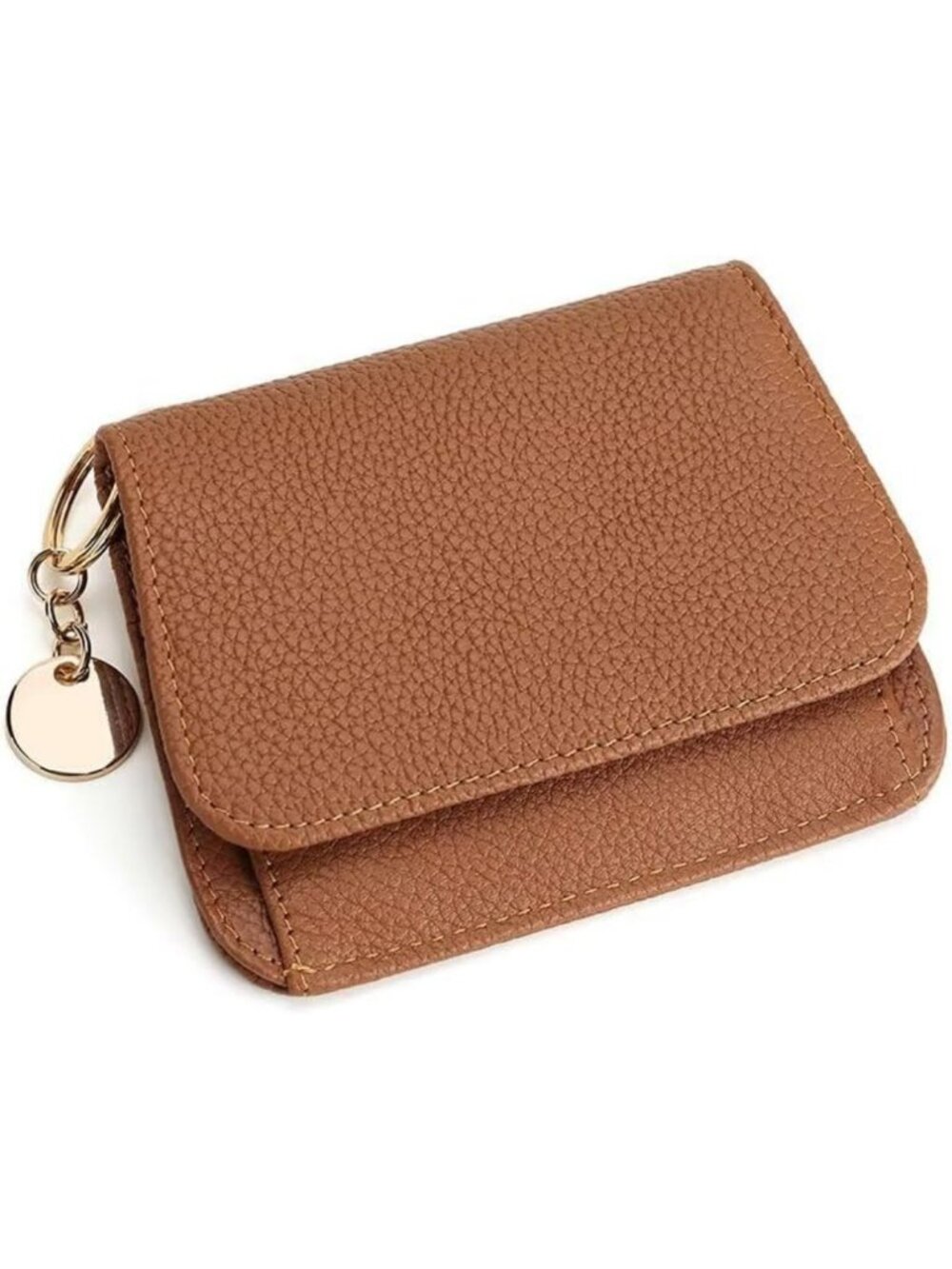 Slim RFID Blocking Leather Wallet for Women | Tri-Fold Card Case with Zipper
